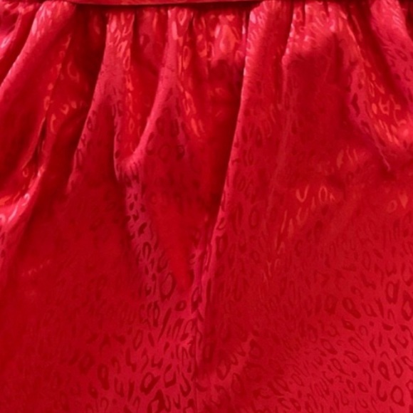 Socialite Red Satin Leopard Print Jumpsuit - Picture 4 of 4